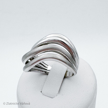 Stříbrný prsten VLNKA 